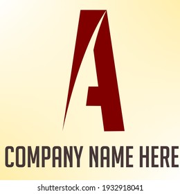 Logotipo Vector Premium A de un color. Hermoso diseño Logotipo para marca de empresa de lujo. Diseño de identidad elegante con una filosofía gráfica que sigue creciendo