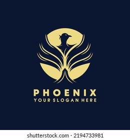 Premium vector logo phoenix template design