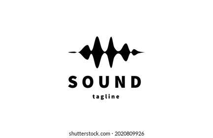 Premium vector logo sound, soundwave, music, dj, modern style