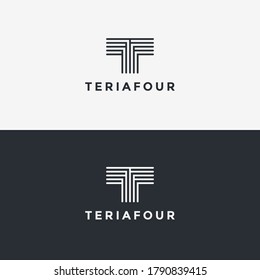 Logotipo de vectores premium T Hermoso diseño de logotipo para marca de empresa de lujo. Elegante diseño de identidad en negro