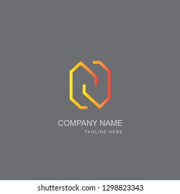 Premium Vector Logo in two color variations. Beautiful Logotype design for luxury company branding. Elegant identity design in gold gradient.