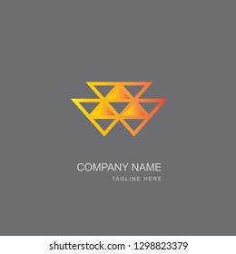 Premium Vector Logo in two color variations. Beautiful Logotype design for luxury company branding. Elegant identity design in gold gradient.