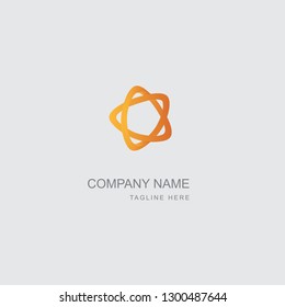 Premium Vector Logo in two color variations. Beautiful Logotype design for luxury company branding. Elegant identity design in gray and gold.
