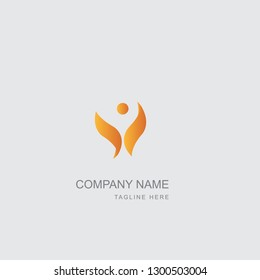 Premium Vector Logo in two color variations. Beautiful Logotype design for luxury company branding. Elegant identity design in gray and gold.
