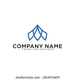 A Premium Vector Logo in two color variations. Beautiful floral Logotype design for luxury corporate branding.