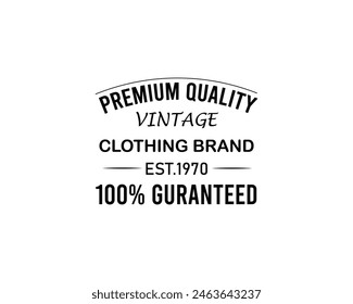 Premium Vector. Luxurious vintage logo, T SHIRT DESIGN.