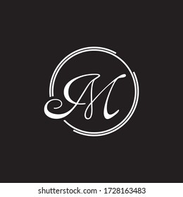 Premium Vector M Letter Logo.Beautiful Minimalist Logotype design for branding,Elegant identity design.