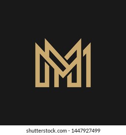 Premium Vector M Logo. Beautiful Logotype design for luxury company branding. Elegant identity design