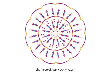 Diseño de adorno de Mandala para vectores premium 