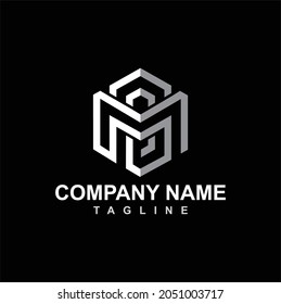 Premium Vector MDDM Logo in two color variations or monochrome. Beautiful Logotype design for luxury company branding. Elegant identity design.