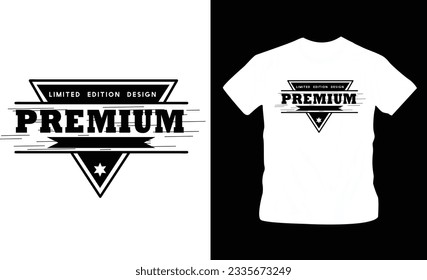 premium vector modern and trendy t-shirt design editable template