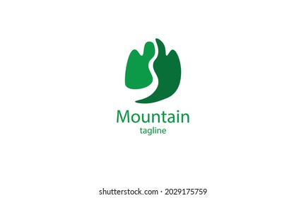 Premium vector mountain logo, icon design 