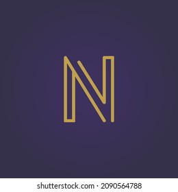 Premium Vector N letra inicial Logotipo para marca de lujo. Elegante y elegante diseño para su empresa Elite.