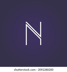 Premium Vector N initial letter Logotype for luxury branding. Elegant and stylish design for your Elite company.