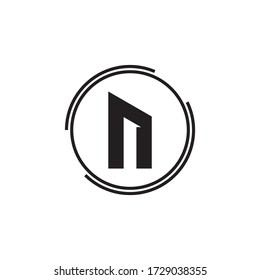 Logotipo de letra N vectorial premium.Diseño de logotipo minimalista para marca,Diseño de identidad elegante.