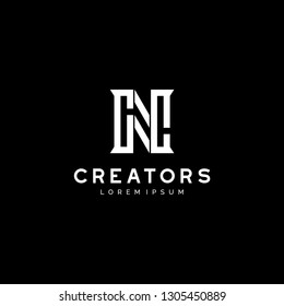 Premium Vector N Logo. Beautiful Logotype design for modern company branding. Elegant identity design .