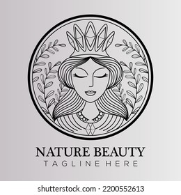 Premium Vector | Nature Beauty Creative Logo Template