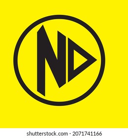 Premium Vector ND Logo . Beautiful Logotype design for luxury corporate brand. Elegant identity design