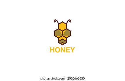 Premium vector nectar, honey bee, honey modern logo design style