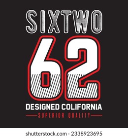 Premium Vector. New typography for t-shirt and print ready full print premium vector