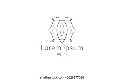 Premium vector ninja logo, icon design
