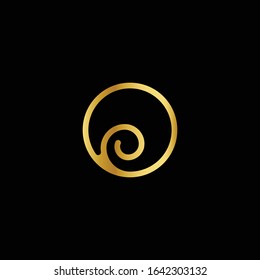 Premium Vector O Logo in two color variations. Beautiful Logotype design for luxury company branding. Elegant identity design in gold.