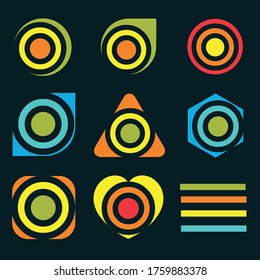 Premium Vector o Logo,Letter k logo set. Color icon templates design. Set of colorful o letter symbols,vector sign,identity design,
Letter o Negative Space initial Logo Design 
