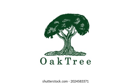 Premium vector Oak Tree logo design template