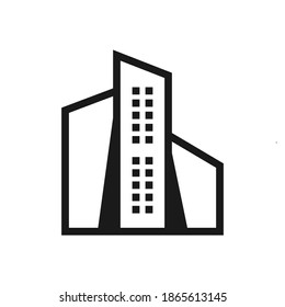 Premium vector office or corporate building logo design