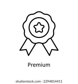 Premium-Vektorgrafik   Umrisssymbole. Einfache Stockillustrationsmaterial