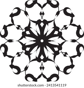 premium vector outline mandala for coloring book. decorative round ornament. anti-stress therapy pattern. weave design.