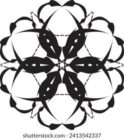 mandala de contorno de vector premium para libro de coloreado. adorno decorativo. patrón de terapia antiestrés. diseño de tejido.