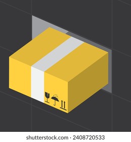 Premium vector parcel locker icon for your delivery business.