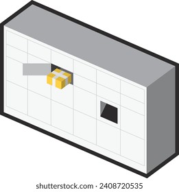 Premium vector parcel locker icon for your delivery business.