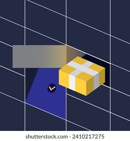 Premium vector parcel locker icon for your delivery business.