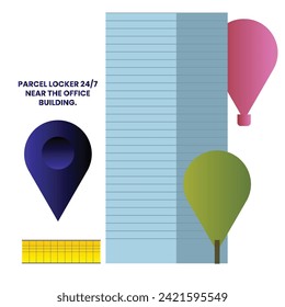 Premium vector parcel locker icon for your delivery business.