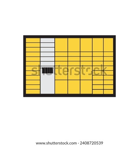 Premium vector parcel locker icon for your delivery business.