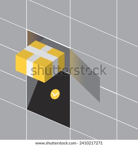 Premium vector parcel locker icon for your delivery business.