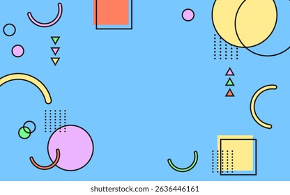 Premium vector of pastel memphis background