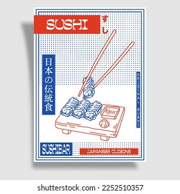 Premium Vector | Poster Template For Japanese Cuisine Restaurant