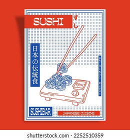 Vector Premium | Plantilla De Carteles Para El Restaurante Japonés De Cocina