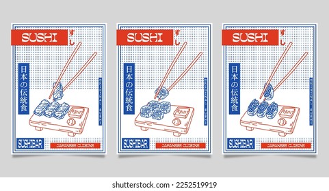 Premium Vector | Poster Template For Japanese Cuisine Restaurant