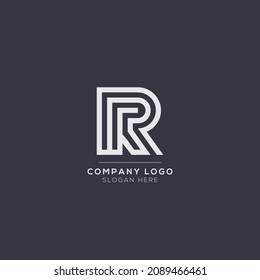 Premium Vector R initial letter Logotype for luxury branding. Elegant and stylish design for your Elite company.