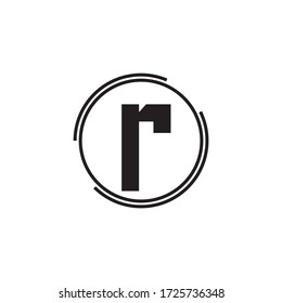 Premium Vector R Letter Logo.Beautiful Minimalist Logotype design for branding,Elegant identity design.
