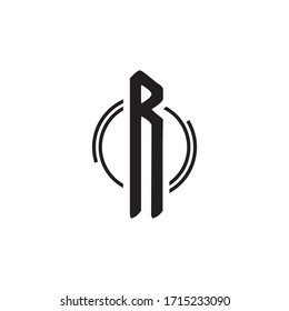 Premium-Vektorillustration-R-Logo.Schönes Minimalist-Logotypdesign für Branding,Elegantes Identitätsdesign.