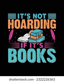 Premium Vector, Reading Book Vintage T-shirt Design, Book Lover T shirt Design