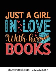 Premium Vector, Reading Book Vintage T-shirt Design, Book Lover T shirt Design