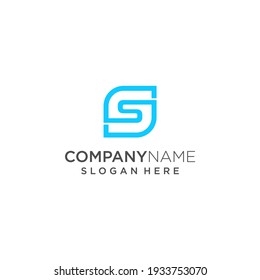 Premium vector S letter logo design. The initials logo S