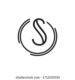 Premium Vector S Letter Logo.Beautiful Minimalist Logotype design for branding,Elegant identity design.