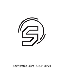 Premium Vector S Letter Logo.Beautiful Minimalist Logotype design for branding,Elegant identity design.
